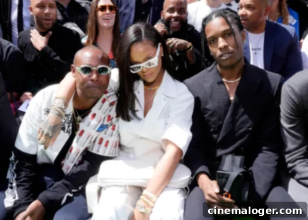 Chris Brown Crushed By Rihanna ASAP Rocky Romance 2 Rihanna & A$AP Rocky looking cozy at a fashion event, possibly Louis Vuitton.