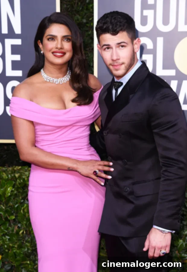 Priyanka Chopra and Nick Jonas Become Parents Through Surrogacy 2 Priyanka Chopra and Nick Jonas, the celebrated power couple, attend the Golden Globes looking elegant and joyful.