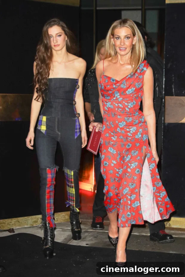 Faith Hill & Audrey McGraw at Versace