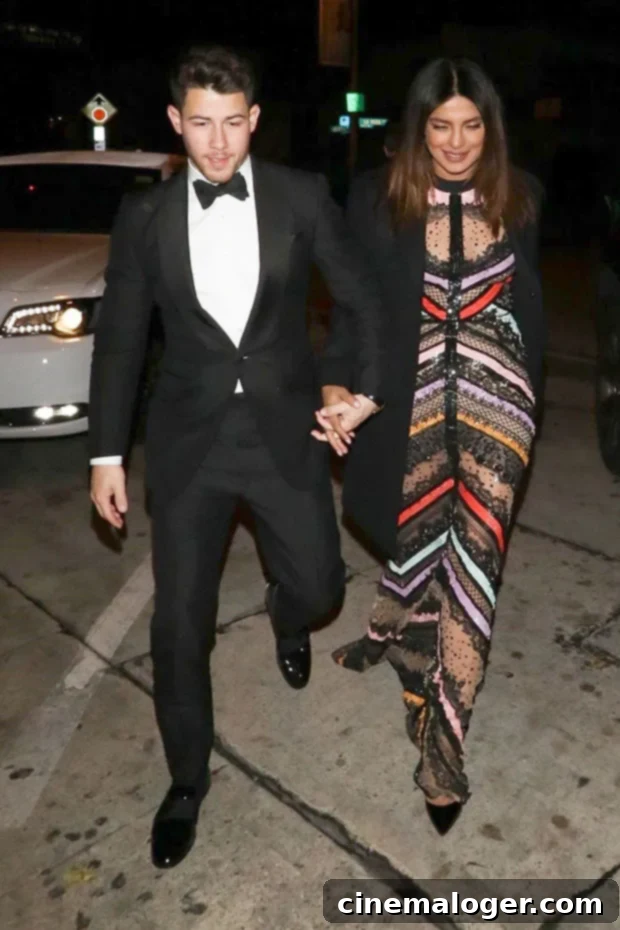 Nick Jonas Quips About '100047th Wedding' to Priyanka Chopra on Date Night 2 nick jonas priyanka chopra