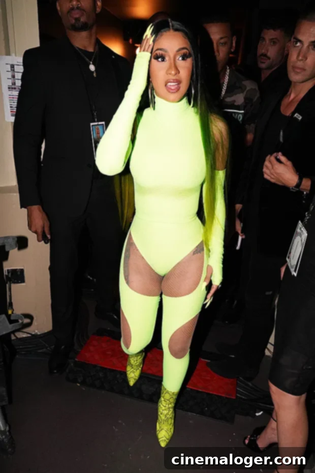 Cardi B Wardrobe Malfunction Alert Plunging Blazer Tiny Skirt Photos 3 Cardi B Fashion Nova