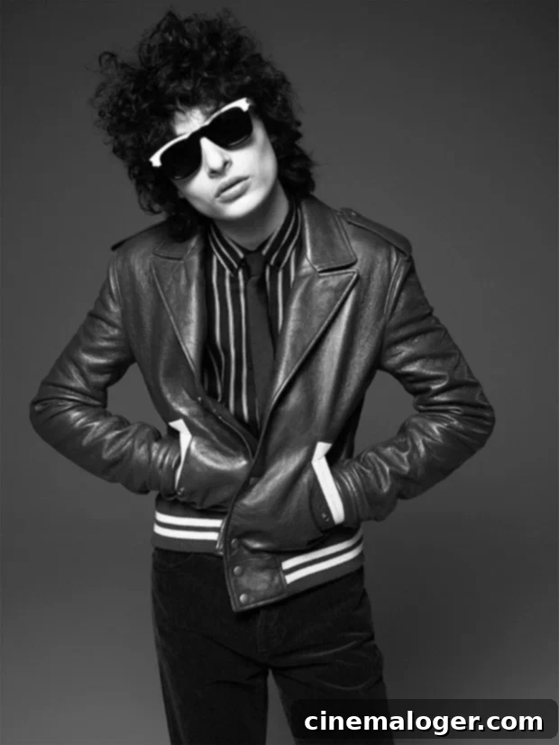 Yves Saint Laurent's New Campaign Stars Finn Wolfhard as Bob Dylan 2 Finn Wolfhard