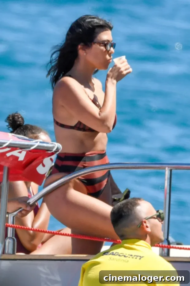 Kourtney Kardashian's Euro Summer She's 40 And Sizzling in Bikinis 2 Kourtney Kardashian