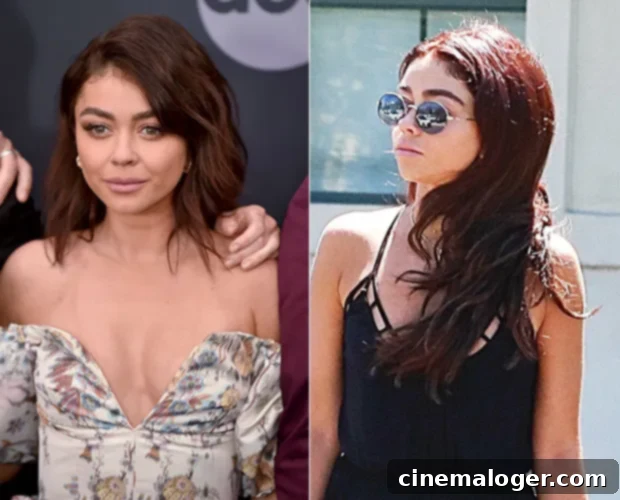 Engaged Sarah Hyland Unveils Bold Red Hair Makeover 2 Sarah Hyland
