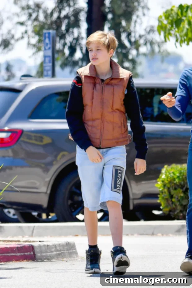 Shiloh Jolie-Pitt, 13, Stuns In Versace Shorts On Independent Shopping Trip 3 Shiloh Jolie-Pitt