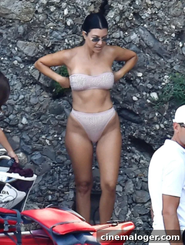 Kourtney Kardashian in Portofino