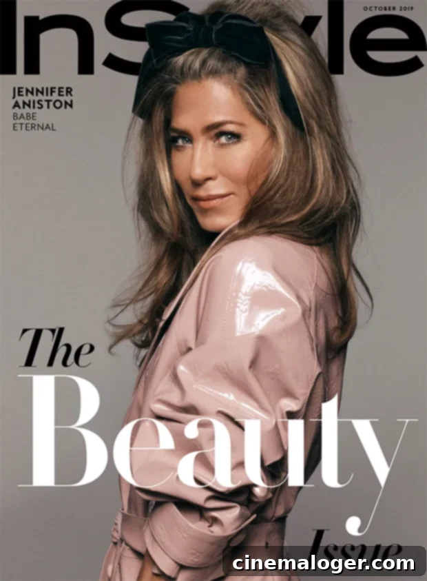 Jennifer Aniston's 50th: Feeling Incredible, Grays Out of Sight 2 Jennifer Aniston 'InStyle' cover Oct. 2019