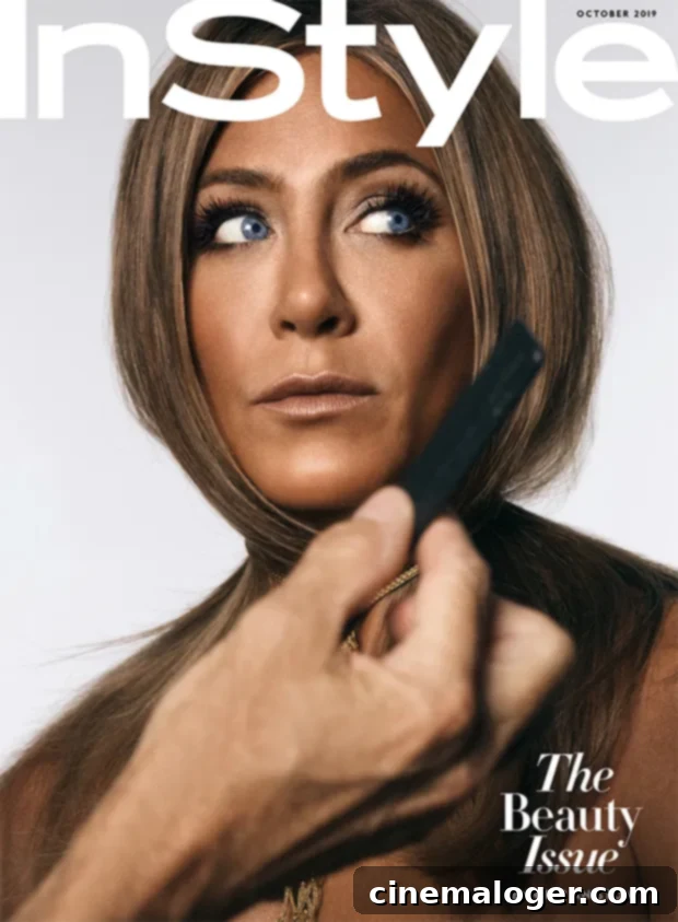 Jennifer Aniston's 50th: Feeling Incredible, Grays Out of Sight 3 Jennifer Aniston covers 'InStyles' Oct. 2019 issue