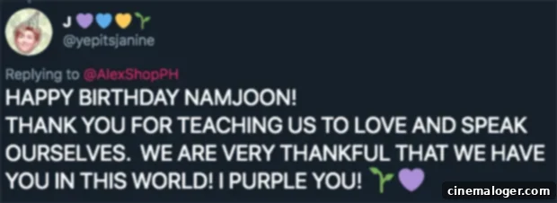 RM of BTS Marks 24th Birthday with Global Fan Outpouring 2 RM