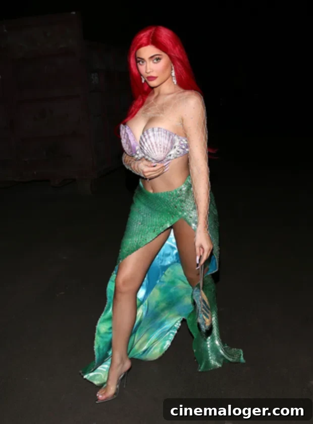 Kylie Jenner Makes Waves As Halloween's Sultry Ariel 2 kylie jenner