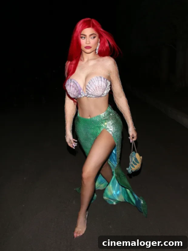 Kylie Jenner Makes Waves As Halloween's Sultry Ariel 3 kylie jenner halloween