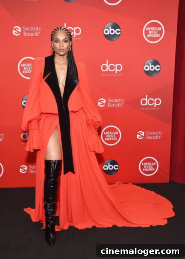 29 Stars Sizzle in Red Dresses for the Holidays: Ciara, Halle Berry and More 2 Ciara