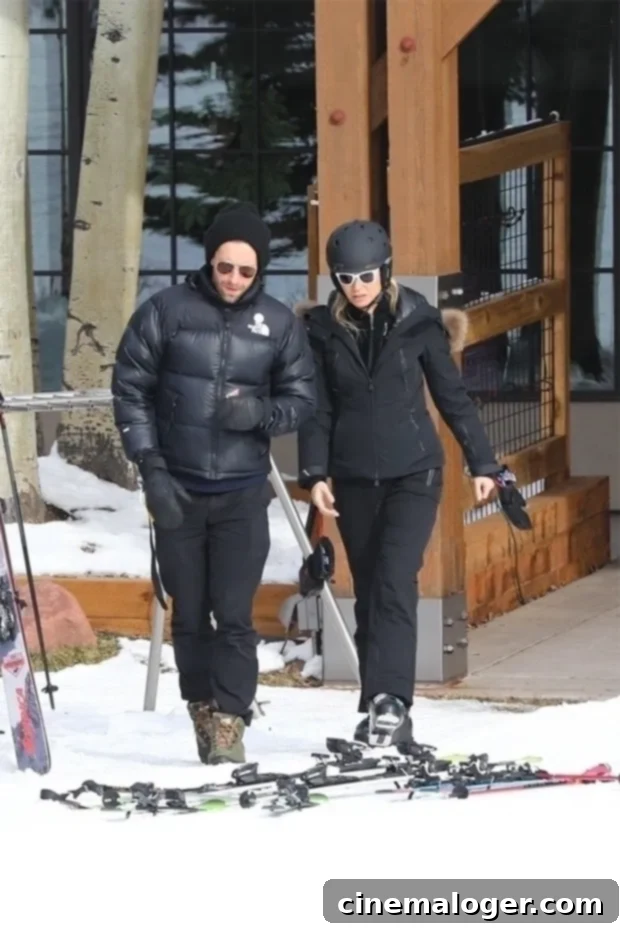 Friendly Exes Gwyneth Paltrow Chris Martin Ski Aspen With Kids 2 Gwyneth Paltrow, Chris Martin