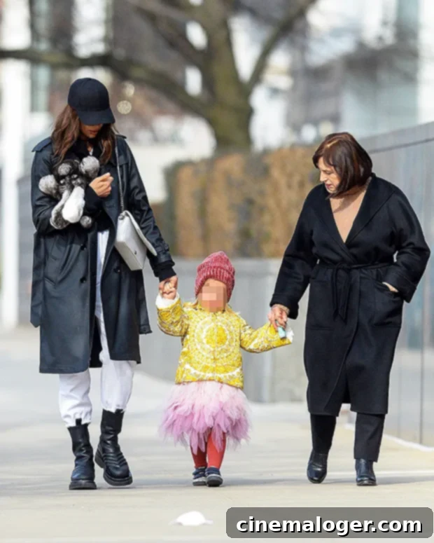 Bradley Cooper and Irina Shayk's Two-Year-Old Daughter Rocks A Pink Tutu On Mom-Daughter Stroll 2 Irina Shayk, Lea Cooper, Olga Shaykhislamova