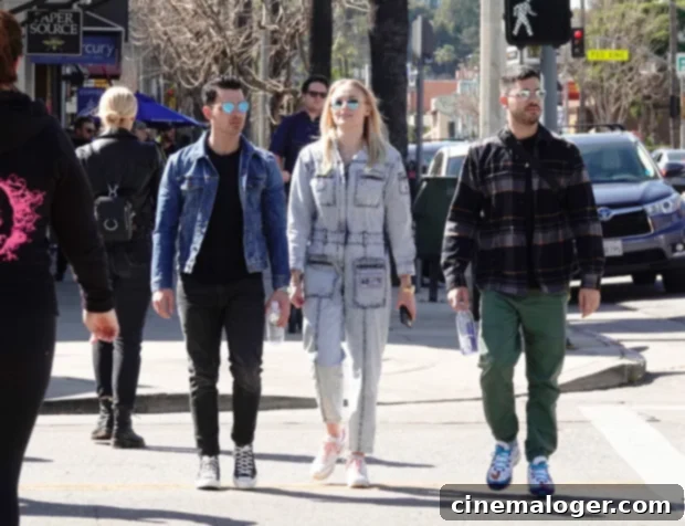 Joe and Sophie Rock Matching Denim for a Sunny LA Day 2 Joe Jonas, Sophie Turner