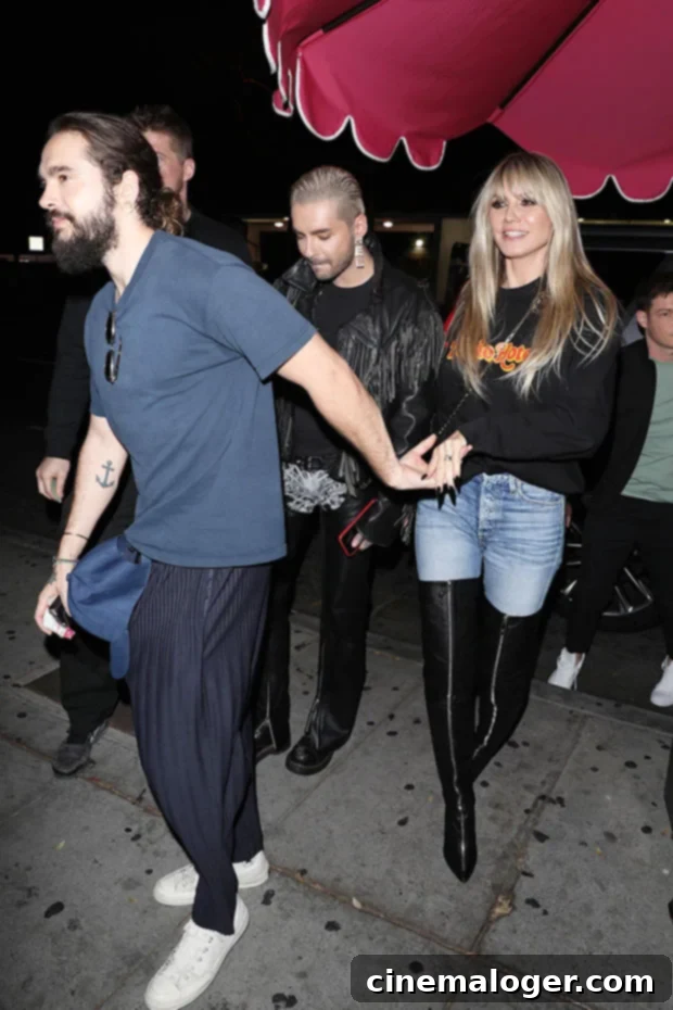 Heidi Klum's Thigh-High Power Stride with Tom Kaulitz 2 heidi klum