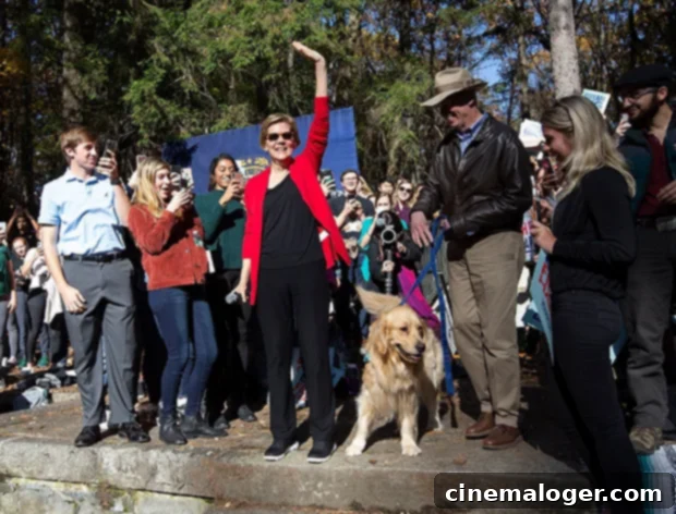 Warren's Dog Bailey Swipes Staffer's Burrito, Goes Viral 2 Elizabeth Warren and dog Bailey