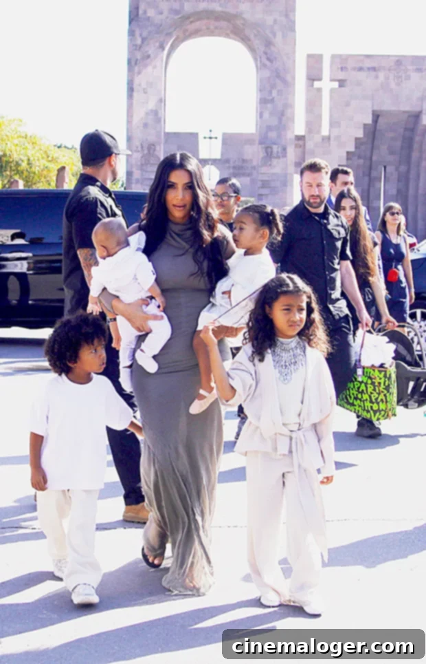 Kim Kardashian's Heartwarming Motherhood: Photos with Her Four Children 2 kim kardashian kids