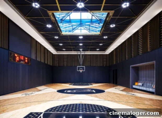 Drake Unveils His 50,000 Sq. Ft. Toronto Mansion, Boasting a Private Basketball Court 3 Drake's Basketball Court