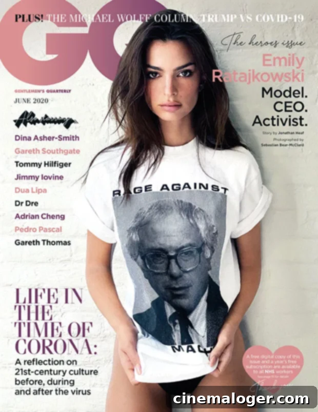 Emily Ratajkowski's Bold GQ Cover: Barely Dressed, Husband Behind The Lens 2 emily ratajkowski