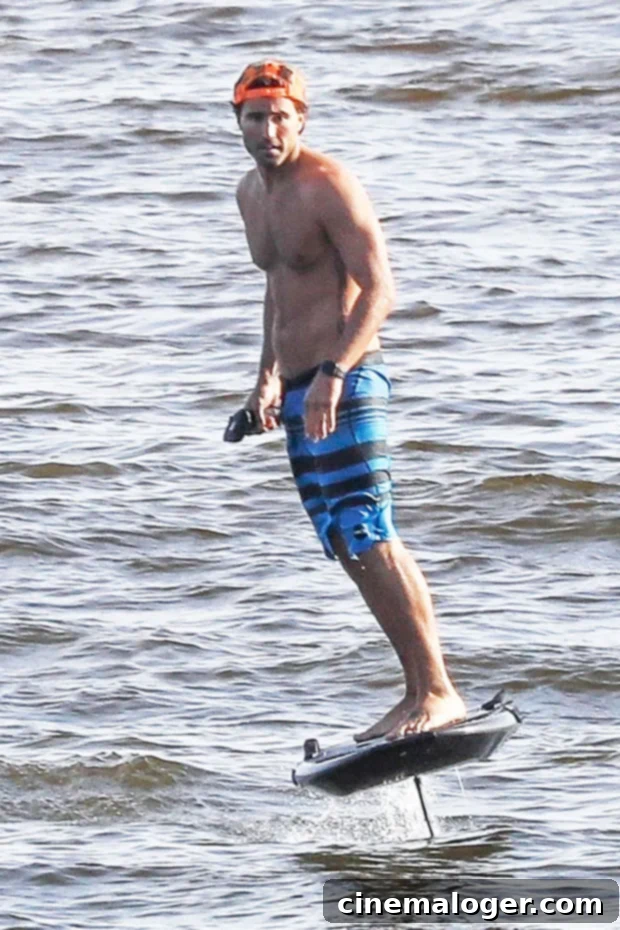 Brody Jenner Flaunts Chiseled Abs On An Electric Surfboard In Malibu 2 Brody Jenner rides an electric surfboard in Malibu