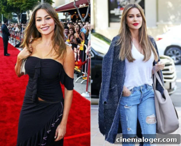 Sofia Vergara: Her Incredible Transformation From Modern Family & Beyond 2 Sofia Vergara's transformation: In 2002 at 'The Sum of All Fears' premiere and in March 2020 on her way to judge 'America's Got Talent'.
