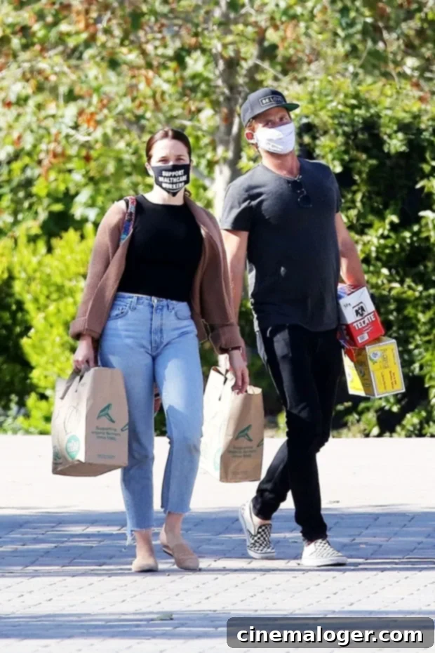 Sophia Bush's Hand-Holding Grocery Run with a Mystery Man in PPE 3 Sophia Bush