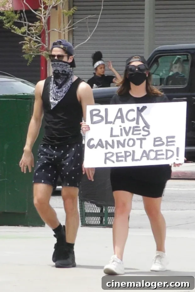 Darren Criss and Mia Swier Rally for Black Trans Justice in Los Angeles 3 Darren Criss, Mia Swier