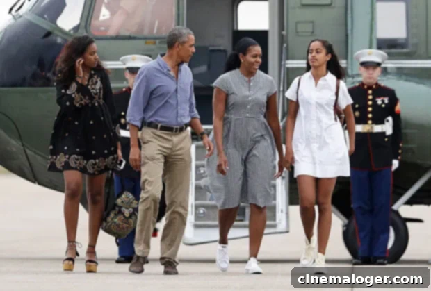 Michelle Obama Honors Barack's Unwavering Love for Malia and Sasha This Father's Day 3 Michelle Obama, Barack Obama, Malia Obama, Sasha Obama