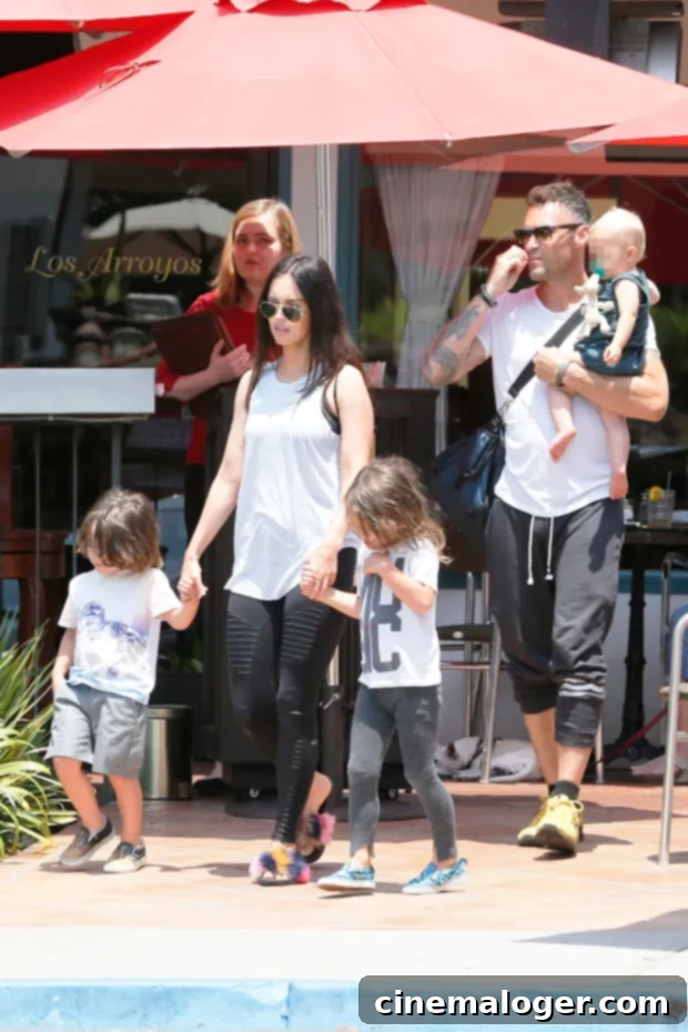 Megan Fox's Protective Priority: Why Machine Gun Kelly Is Waiting To Meet Her Kids 2 Megan Fox, Brian Austin Green, and family.
