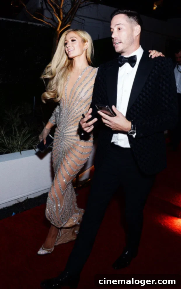 Paris Hilton's Dazzling Date Night Mask: Fashion Fail or Trendsetter? 3 Paris HIlton