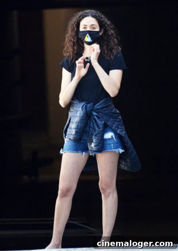 Emmy Rossum's LA Errand: Daisy Dukes and Dishwashers 3 Emmy Rossum