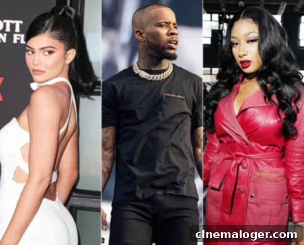 Unpacking Kylie Jenner's Night With Tory Lanez and Megan Thee Stallion Before The Arrest 2 Kylie Jenner, Tory Lanez, and Megan Thee Stallion at a Hollywood Hills pool party hours before Tory Lanez's arrest for concealed weapon.