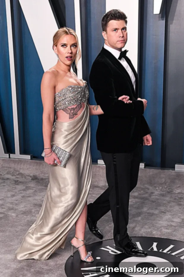 Colin Jost's Animated Approach to Scarlett's Love Life 2 Scarlett Johansson Colin Jost