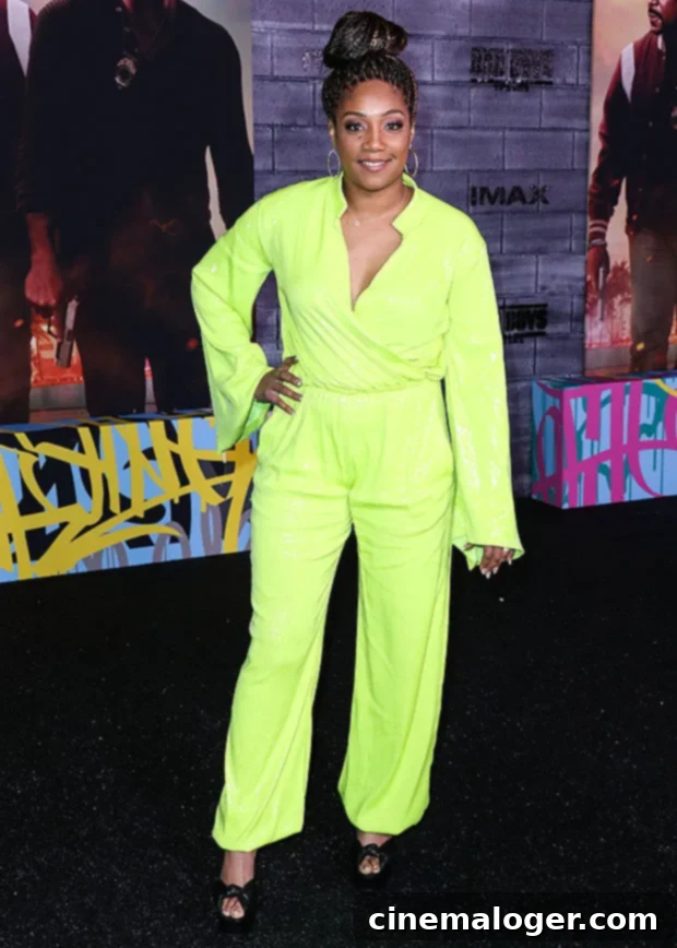Tiffany Haddish's Glamorous Bald Makeover: See the Before & After 2 Tiffany Haddish with long hair
