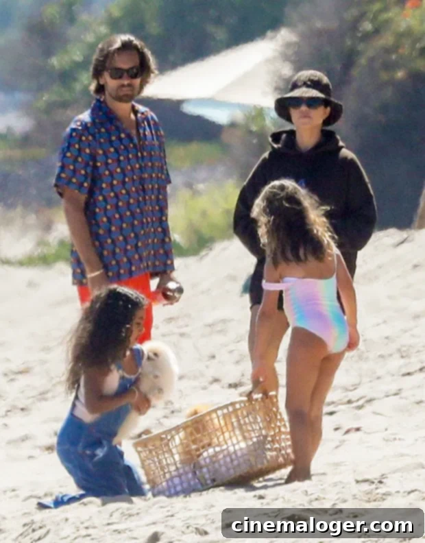 Kourtney and Scott Reunite for Beach Day Fun with Mason, Penelope, and Reign 4 Kourtney Kardashian Scott Disick Kids