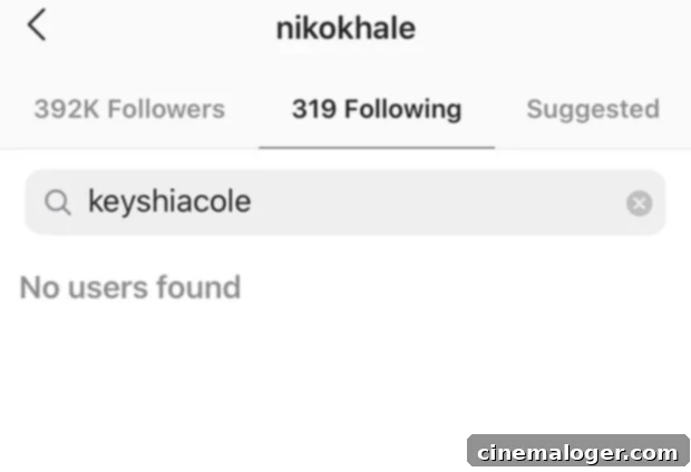 Keyshia Cole Niko Khale Instagram Unfollow Fuels Split Speculation 3 Niko Khale unfollows Keyshia Cole