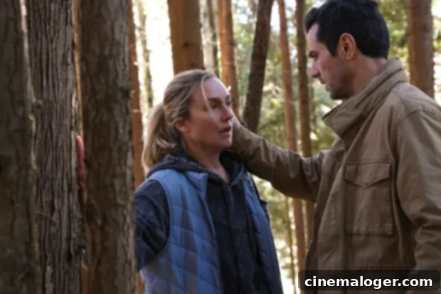Elisabeth Röhm Finds Big Little Lies Inspiration for Sleeping With Danger 3 Elisabeth Röhm and Antonio Cupo star together in the Lifetime movie 'Sleeping With Danger', portraying a complex and intense relationship.
