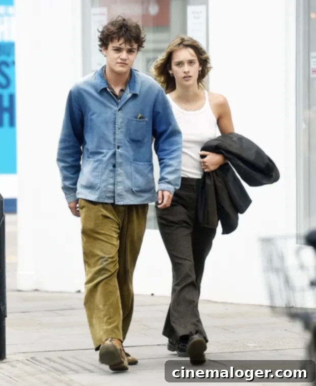 Spitting Image: Jack Depp, 18, Shares Romantic Stroll With Girlfriend Camille 2 Jack Depp and Camille Jansen enjoying a lunchtime stroll in London
