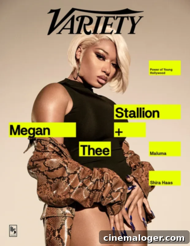 Megan Thee Stallion Calls Beyonce Family 2 Megan Thee Stallion Variety Power Of Young Hollywood Cover