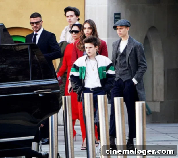 David Beckham's Sons Brooklyn, 21, Romeo, 17, and Cruz, 15, Are His Spitting Image In New Photo 2 David Victoria Beckham Kids
