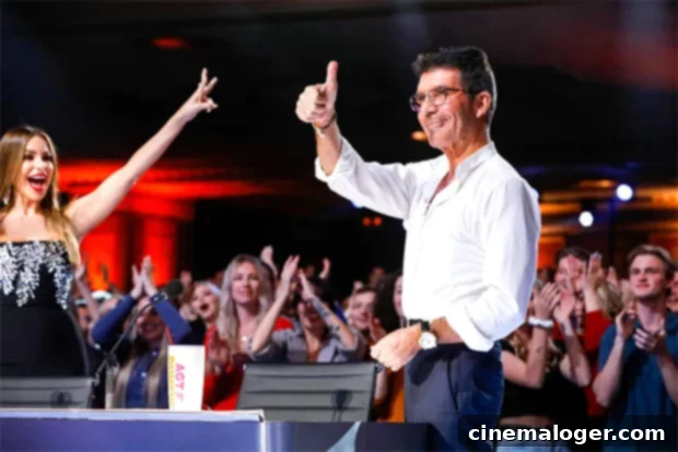 Sofia Vergara and AGT Judges Miss Their Boss Simon Cowell On Set Following Back Injury 2 Simon Cowell