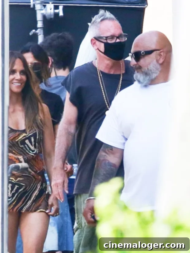 Fifty-Four and Flawless Halle Berry Dazzles in Patterned Mini Dress 2 Halle Berry