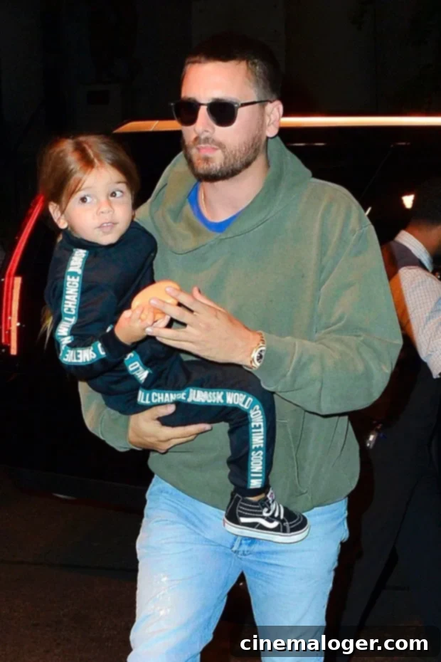 Scott Disick Cuddles Son Reign, 5, As He Proudly Sports His New Buzzcut 2 Scott and Reign Disick