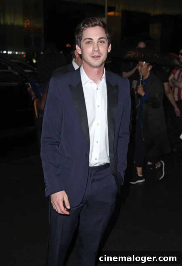 Logan Lerman, 28, Reveals Natural Gray Streaks On Latest Outing - Before And After Photos 2 Logan Lerman