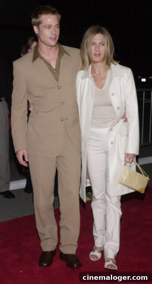 Brad Pitt's Girlfriend Closet: Unpacking His Coordinated Couple Looks 2 Brad Pitt & Jennifer Aniston