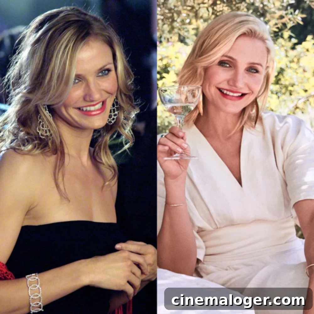 Charlie's Angels: Drew, Cameron, Lucy - 20 Years Later 2 Cameron Diaz then and now