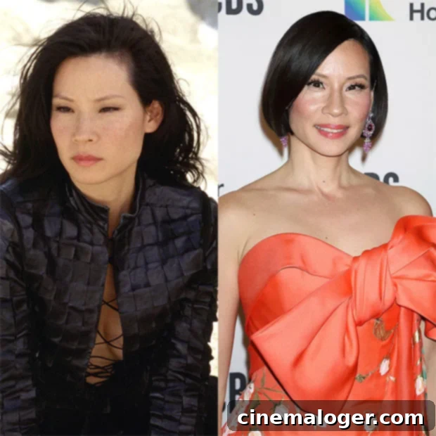 Charlie's Angels: Drew, Cameron, Lucy - 20 Years Later 4 Lucy Liu then and now