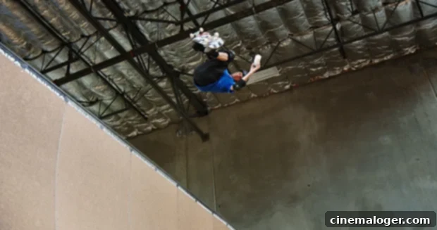 Tony Hawk Welcomed Tokyo Olympics Delay Amid Pandemic Turmoil 3 Tony Hawk catches big air on a skateboard ramp, holding a glass of milk in his hand.