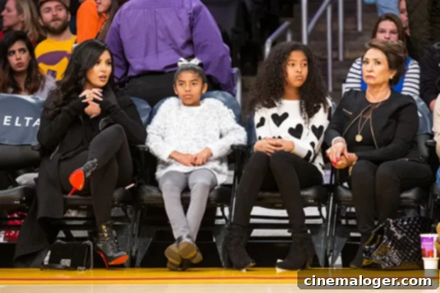 Sofia Laine: Vanessa Bryant's Mother Sues For Financial Support 2 Vanessa Bryant, Natalia Bryant, Gianna Bryant, and Sofia Laine at a Lakers game in 2015.